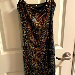 size xs sparkly dress worn once .